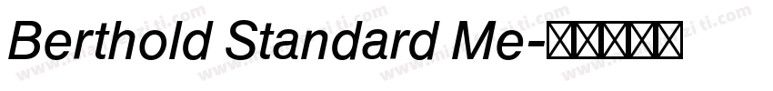 Berthold Standard Me字体转换